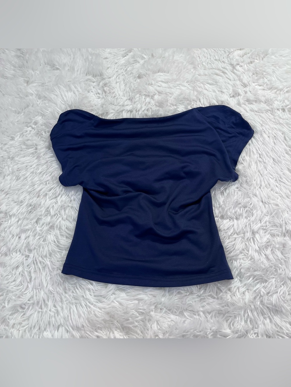 🍟 amazon blue open back‎ top xs